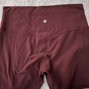 lululemon athletica Align Women's Burgundy Shorts